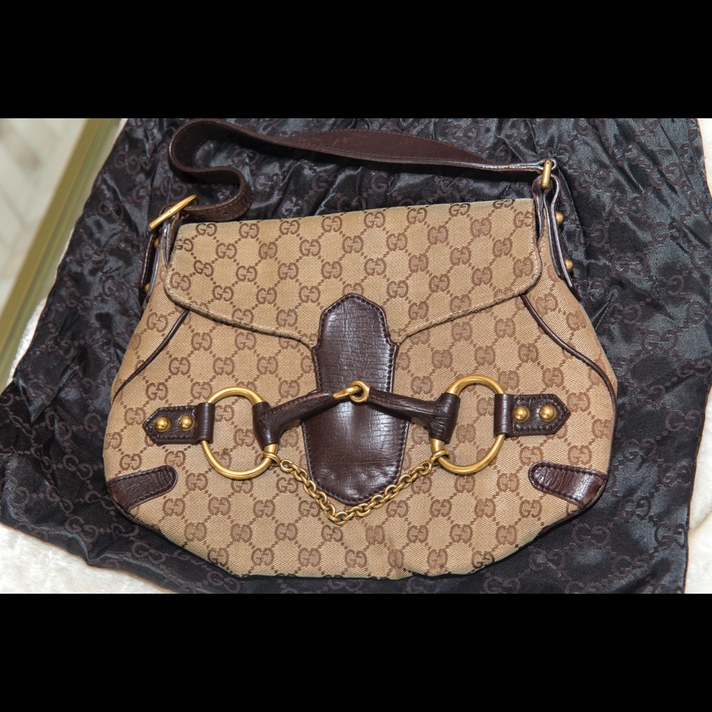 Vintage Gucci shoulder bag. Purchased at Gucci Store in Venice, Italy 2002.